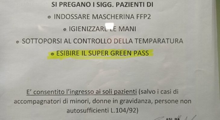 DENUNCIA PER LA TUTELA DEL DIRITTO ALLA SALUTE (ART. 32 COSTITUZIONE)